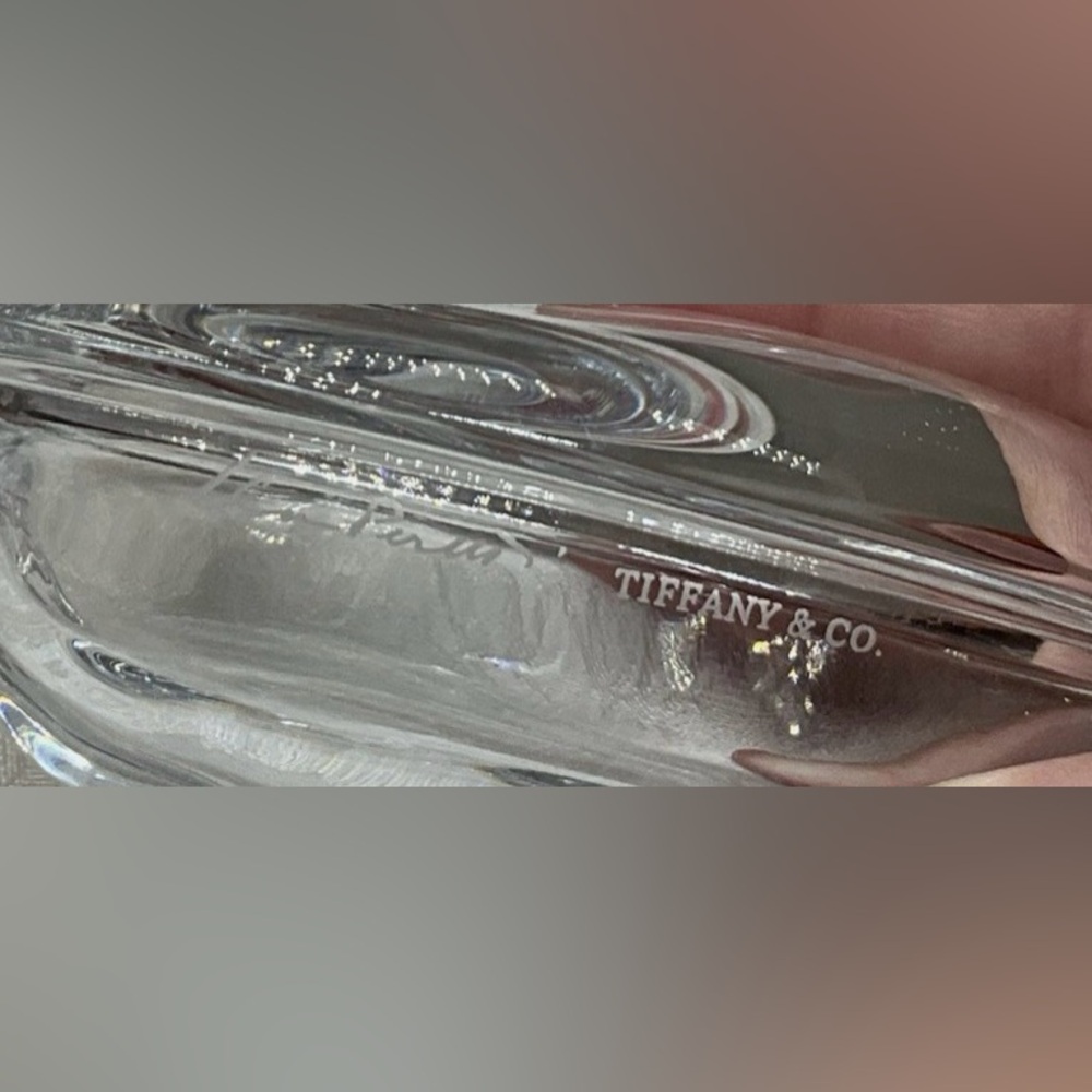 Tiffany & Co. Elsa Peretti Heart Shaped Crystal Trinket Bowl - Picture 4 of 4